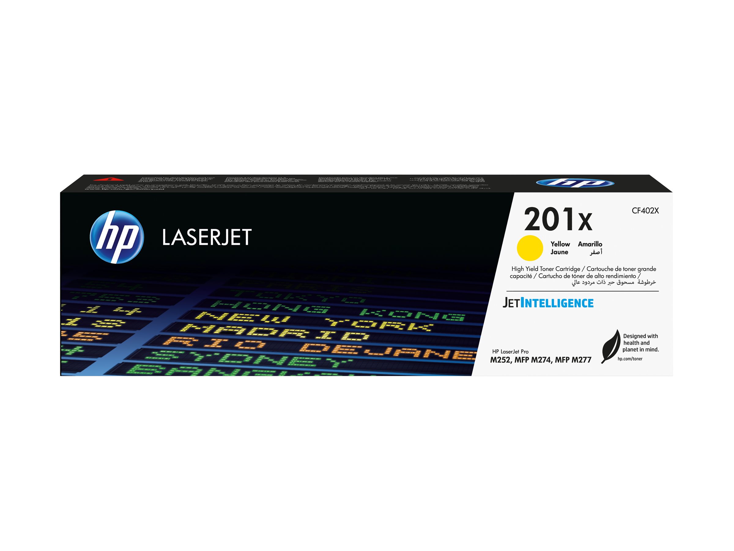 HP 201X LaserJet originaaltoonerikassett (CF402X), kollane, suure tootlusega