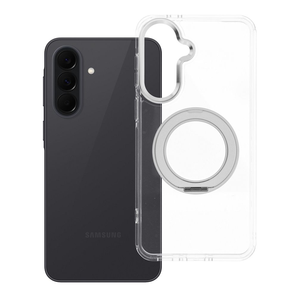 Case for Samsung A37 Frame Circle Stand compatible with MagSafe transparent