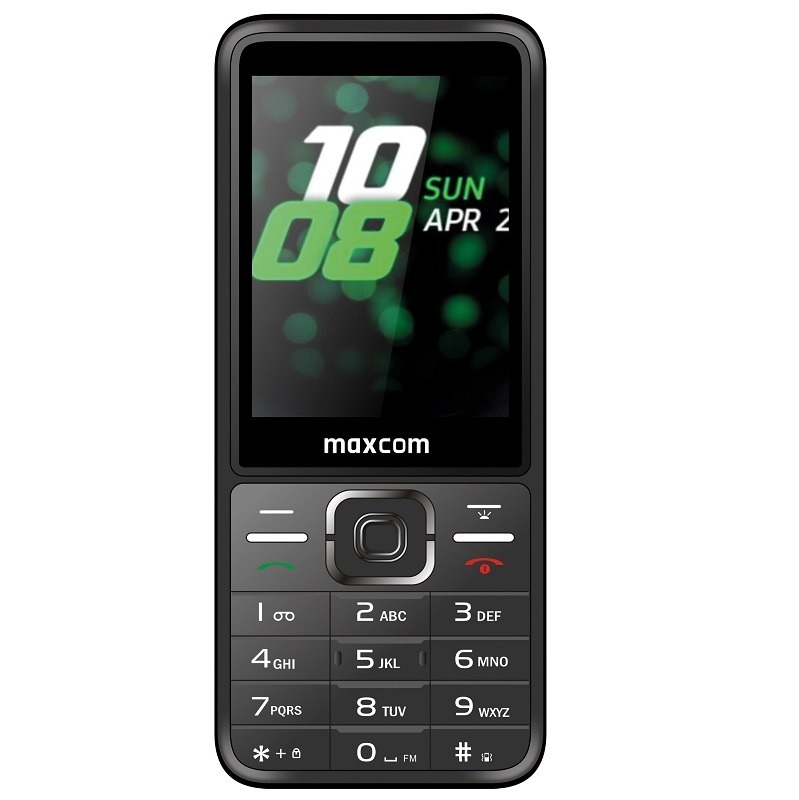 Maxcom MM 244 SE GSM mobiiltelefon, must