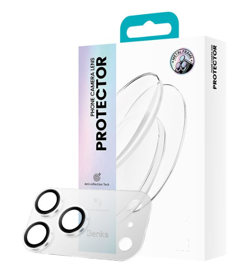 Benks OmniWarior Integrated Lens Protector (C.M.SX.AP.TM.R070) for Iphone 18 Pro (Transparent)