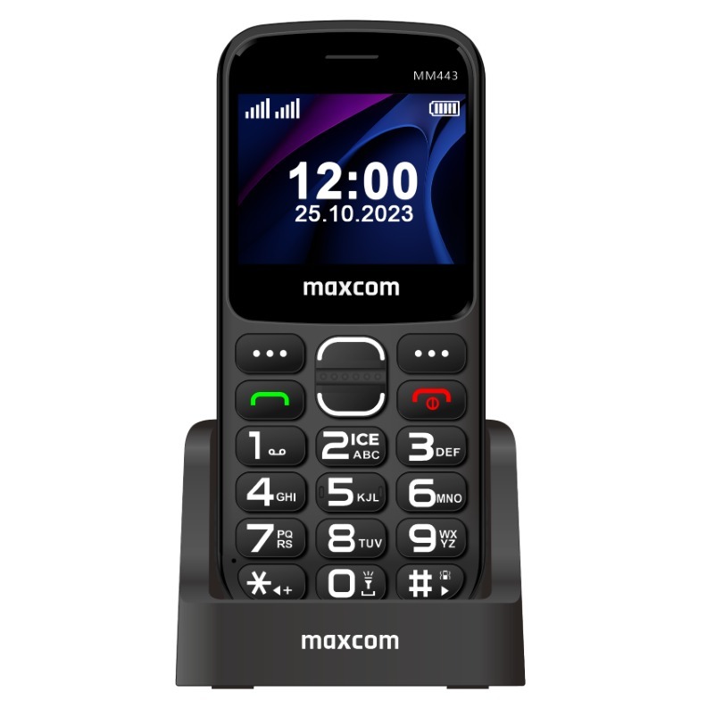Maxcom MM 443 4G mobiiltelefon, must