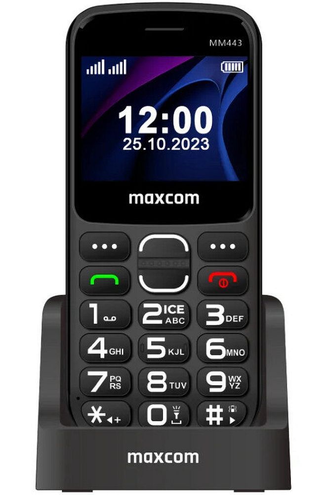 Maxcom MM 443 4G mobiiltelefon, must