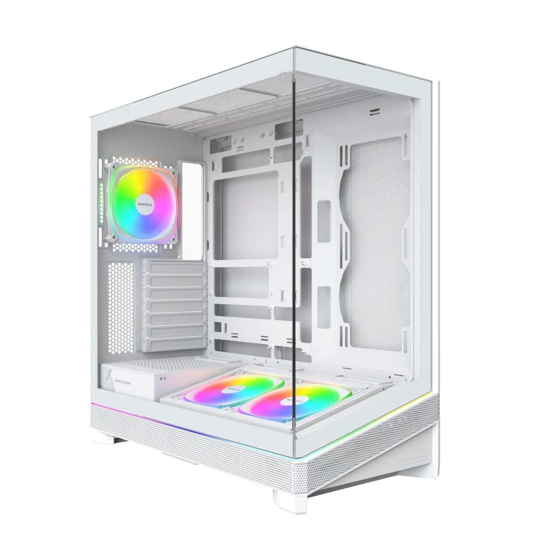 Montech Sky 3 SKY3(W) valge arvutikorpus, ATX / MicroATX / Mini-ITX / BTF