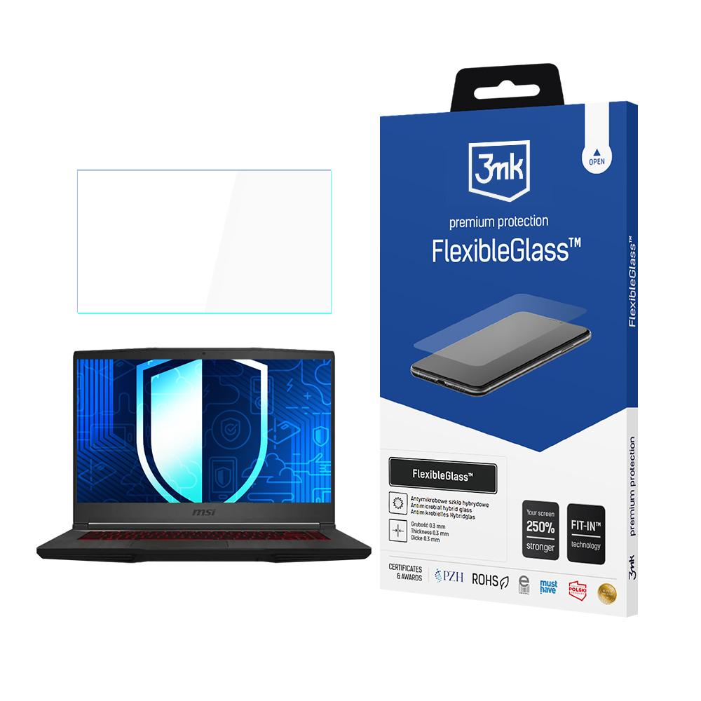 MSI Bravo 15 – 3mk FlexibleGlass (kuni 15") arvuti ekraanikaitse