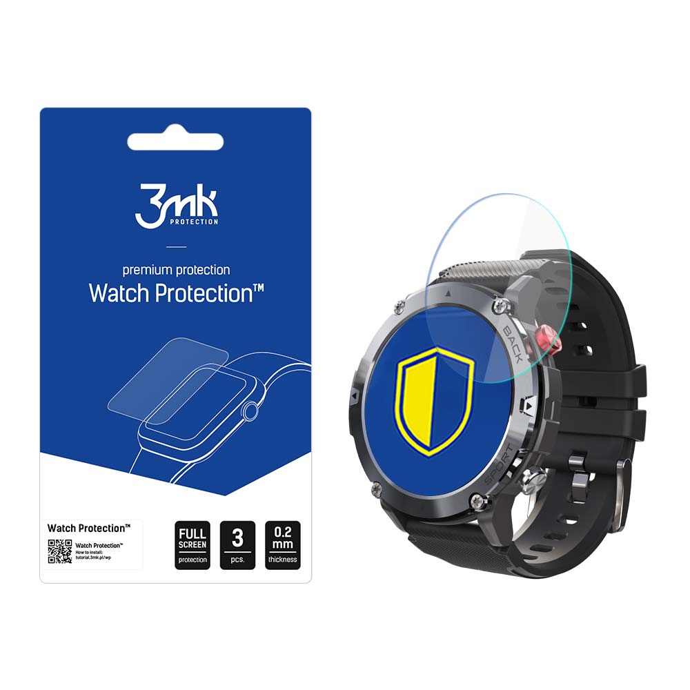 Cubot C21 – 3mk Watch Protection FlexibleGlass nutikella ekraanikaitse