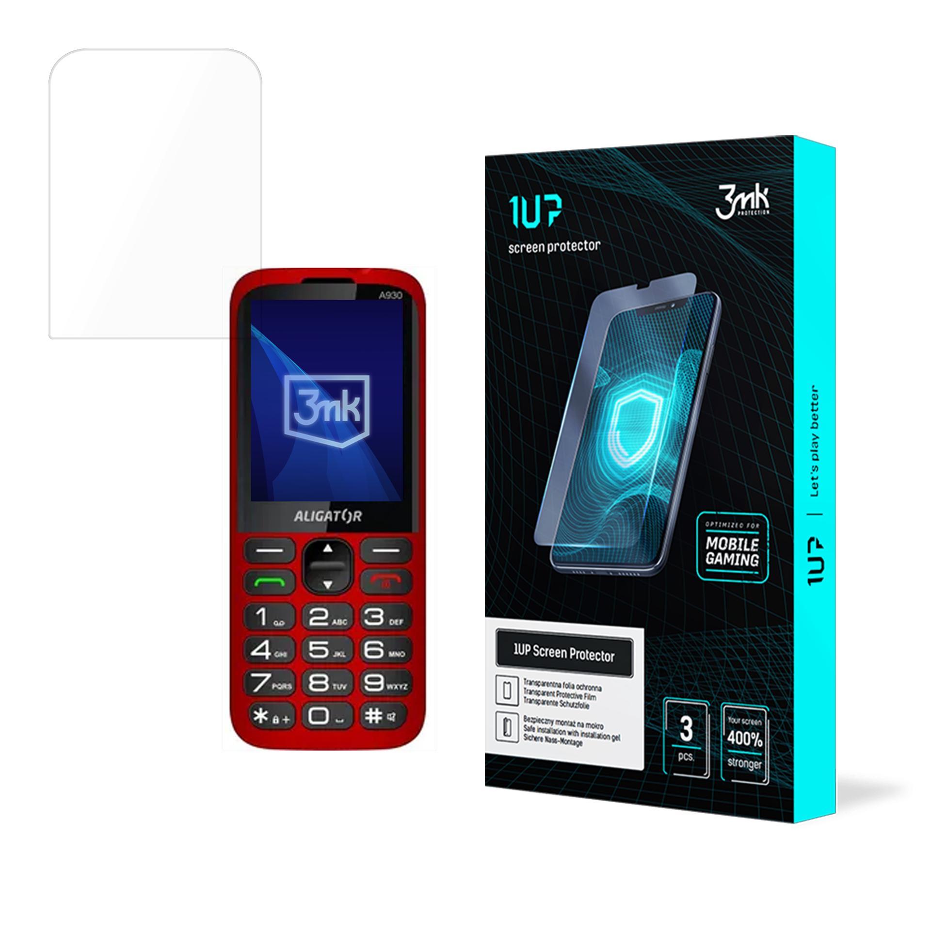 Aligator A930 4G – 3mk 1UP telefoni ekraanikaitse