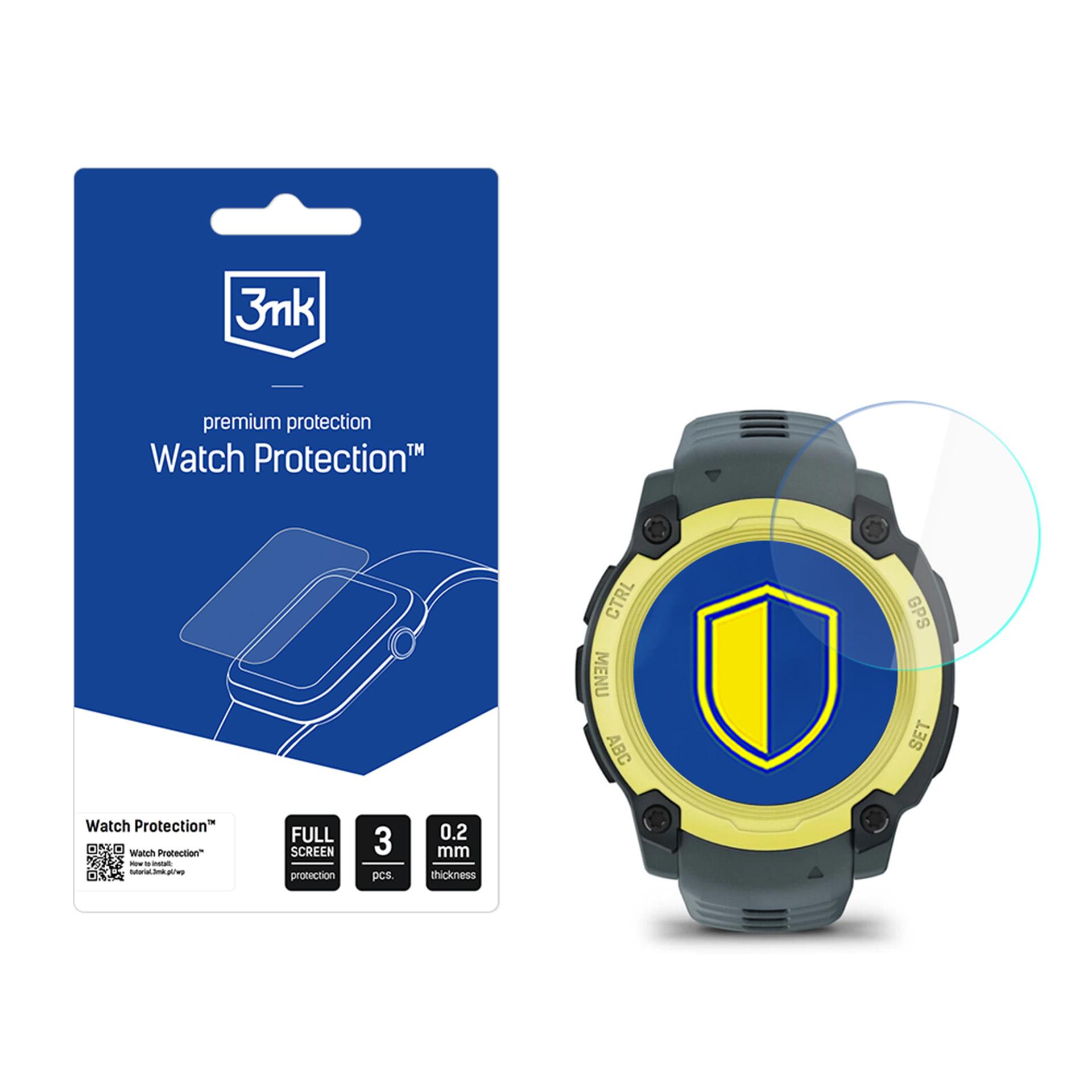 Garmin Instinct E 40mm – 3mk Watch Protection FlexibleGlass nutikella ekraanikaitse