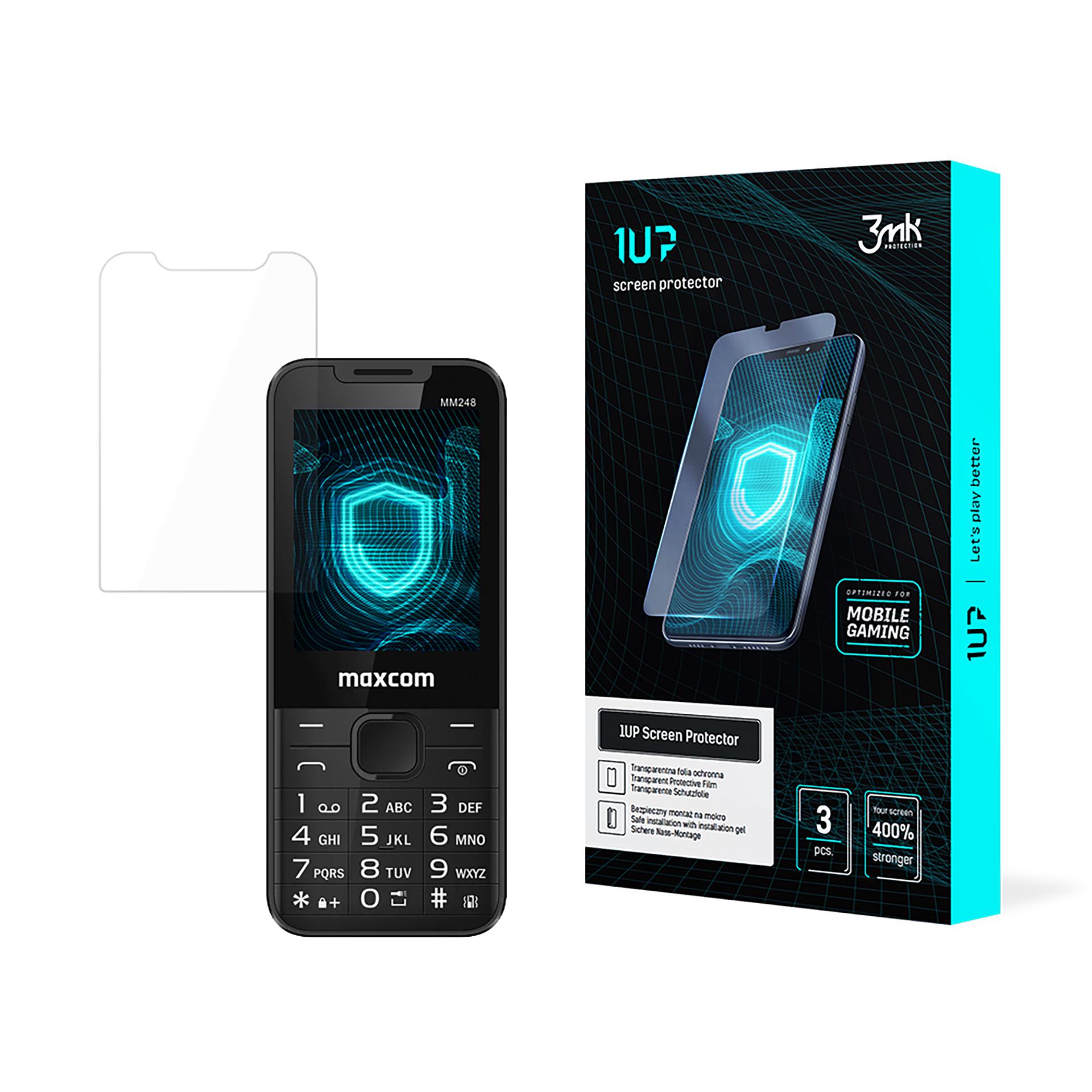 MaxCom MM248 4G – 3mk 1UP telefoni ekraanikaitse