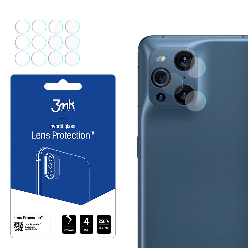 Oppo Find X3 Pro 5G – 3mk Lens Protection kaamera objektiivi kaitse