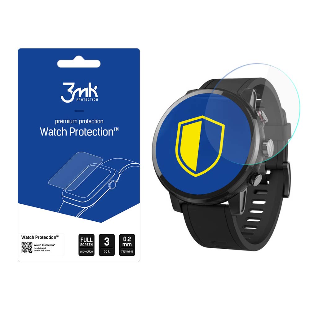 Xiaomi Amazfit Stratos Plus – 3mk Watch Protection ARC nutikella ekraanikaitse
