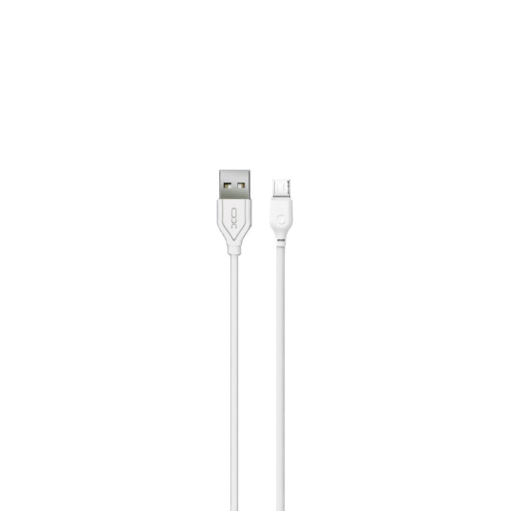 XO NB103 USB–micro-USB kaabel, 1,0 m, 2,1 A, valge