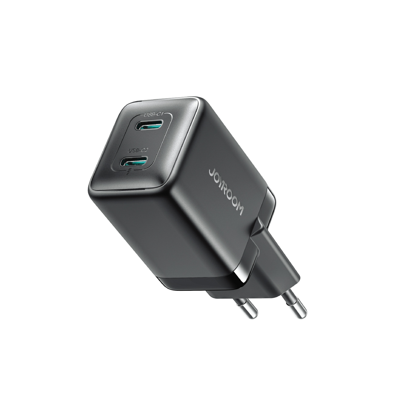 Joyroom JR-TCG17 seinaklaadija, 45 W, 2 × USB-C (EU-pistik), must