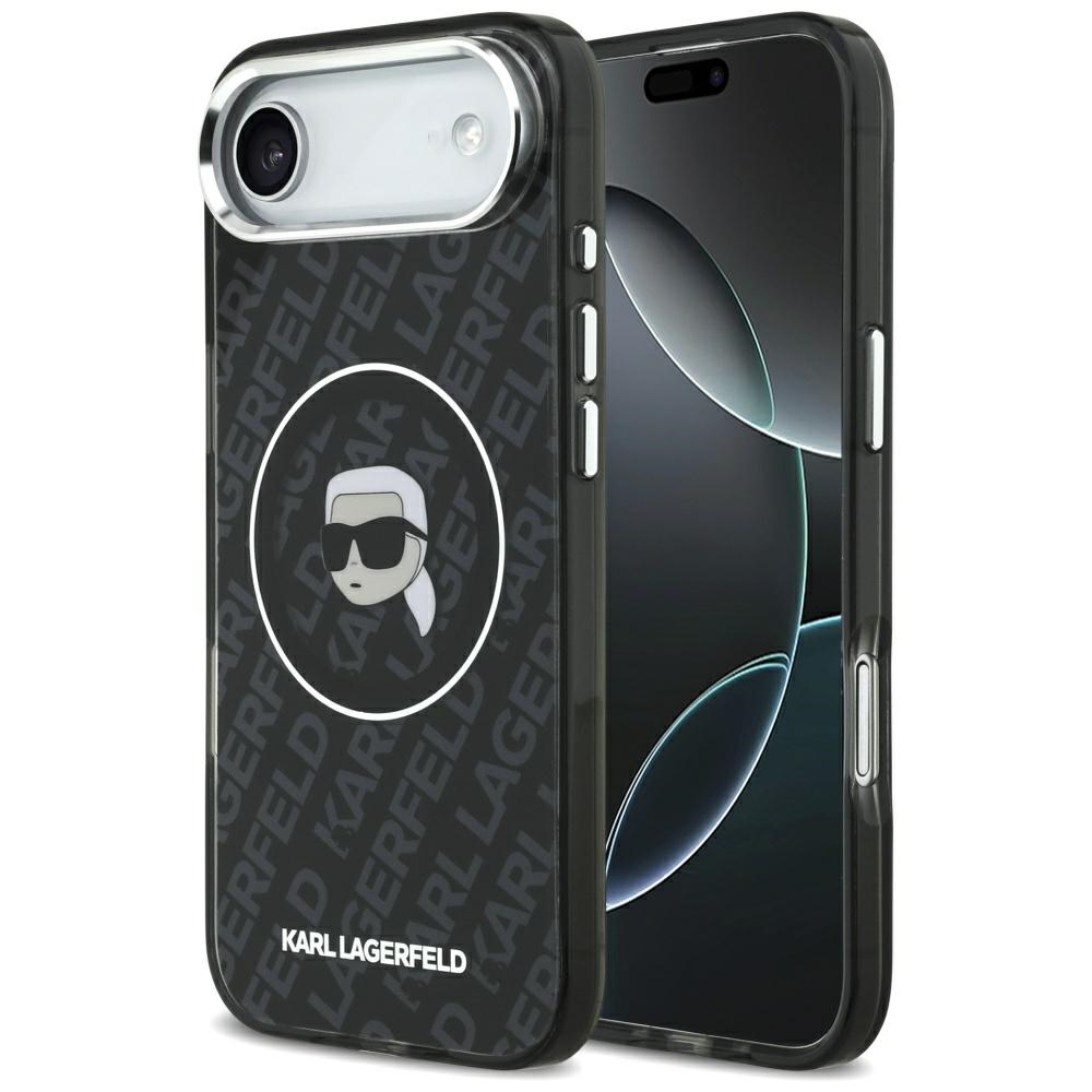 Karl Lagerfeld IML Karl Head Logo MagSafe ümbris mudelile iPhone 17 Air, must