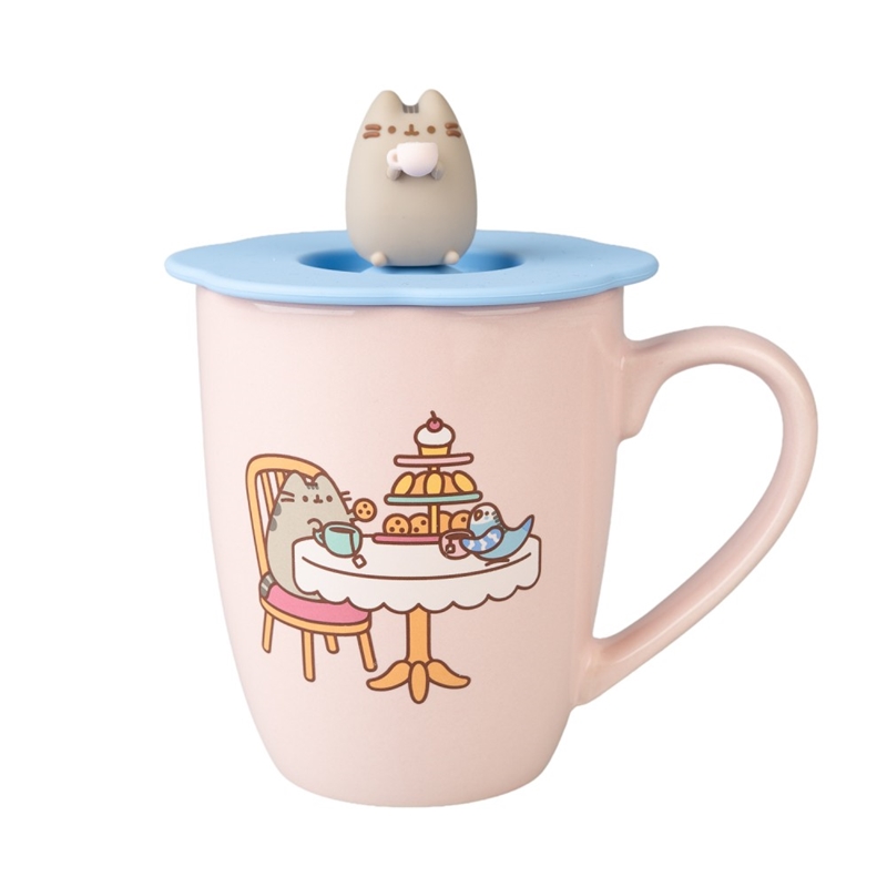 Pusheen - Ceramic mug with silicone lid and 3D figure 350 ml