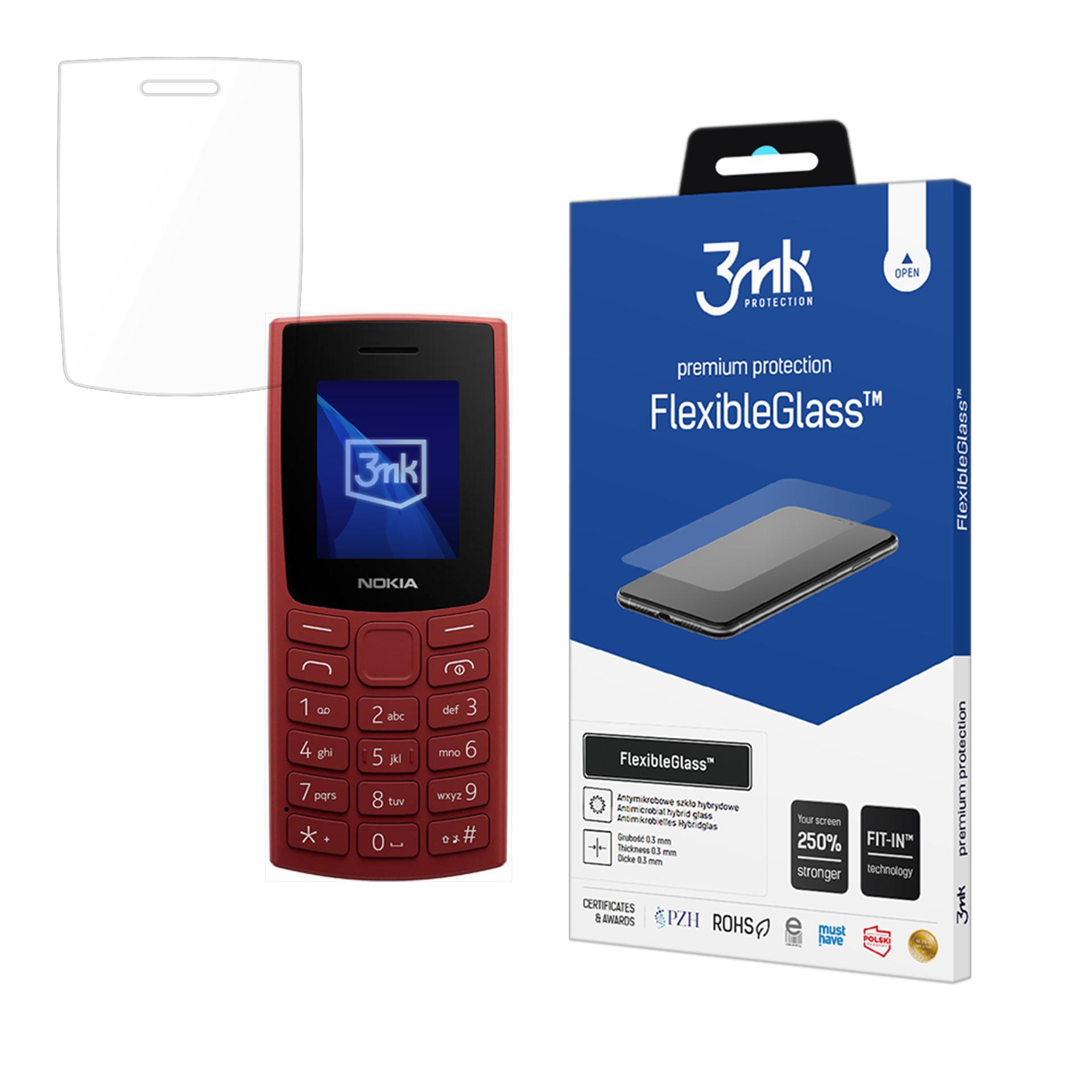 Hübriidklaas 3mk FlexibleGlass jaoks Nokia 105 4G (2023)