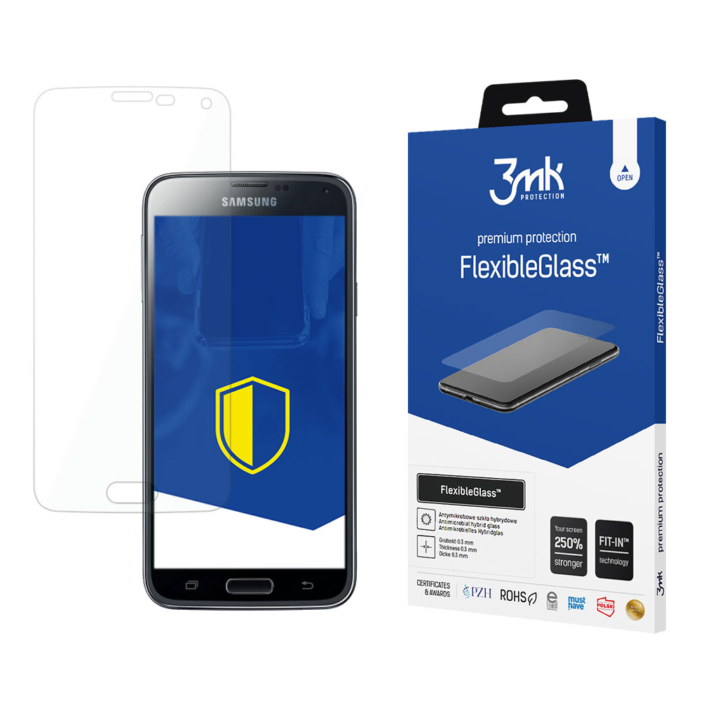 Samsung Galaxy S5 SM-G900F – 3mk FlexibleGlass telefoni ekraanikaitse