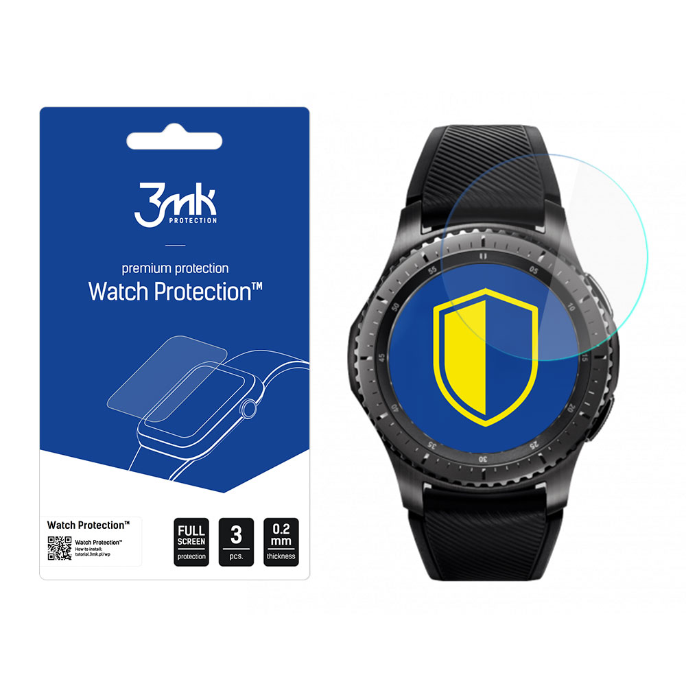 Samsung Gear S3 SM-R760 – 3mk Watch Protection FlexibleGlass nutikella ekraanikaitse