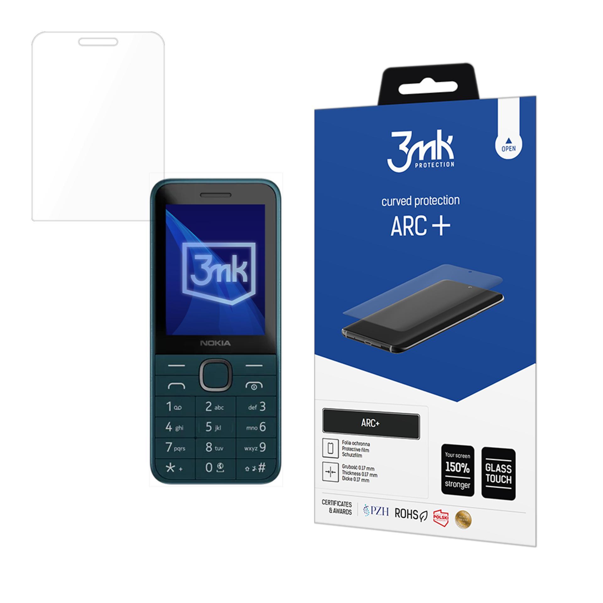 Nokia 225 4G (2024) – 3mk ARC+ telefoni ekraanikaitse
