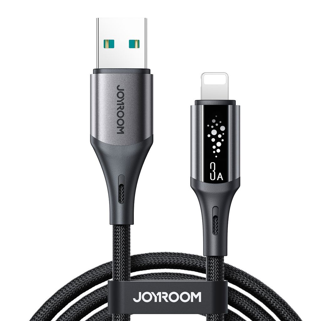 Joyroom S-A60 StarTalk 3A USB-A – Lightning kaabel, 1.2m, must