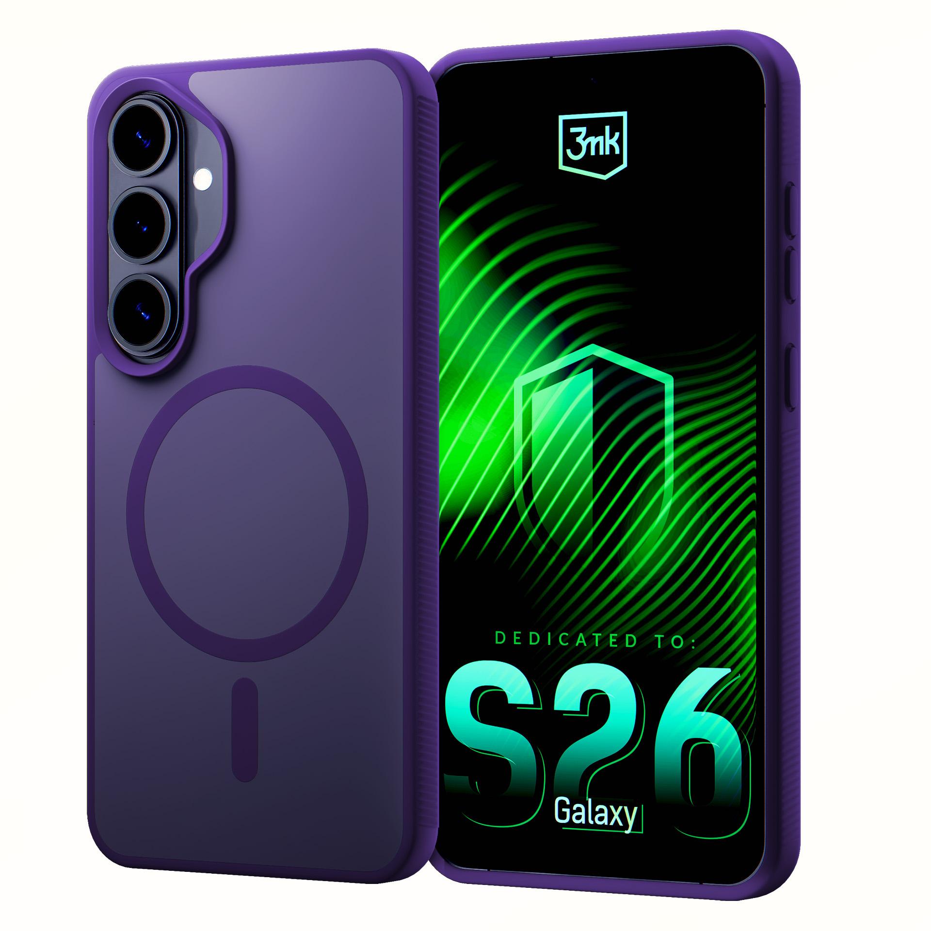 Samsung Galaxy S26+ – 3mk Smoke MagCase lilla telefoniümbris