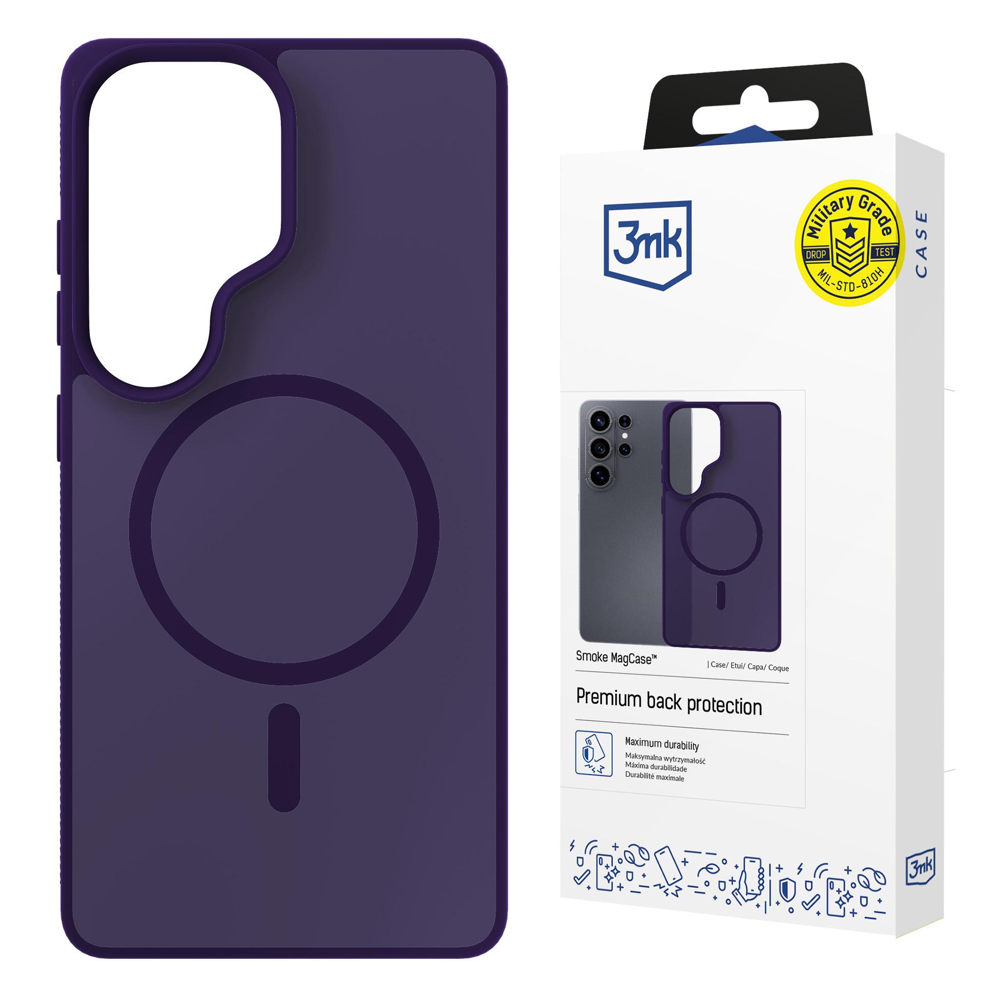 Samsung Galaxy S26 Ultra – 3mk Smoke MagCase lilla telefoniümbris