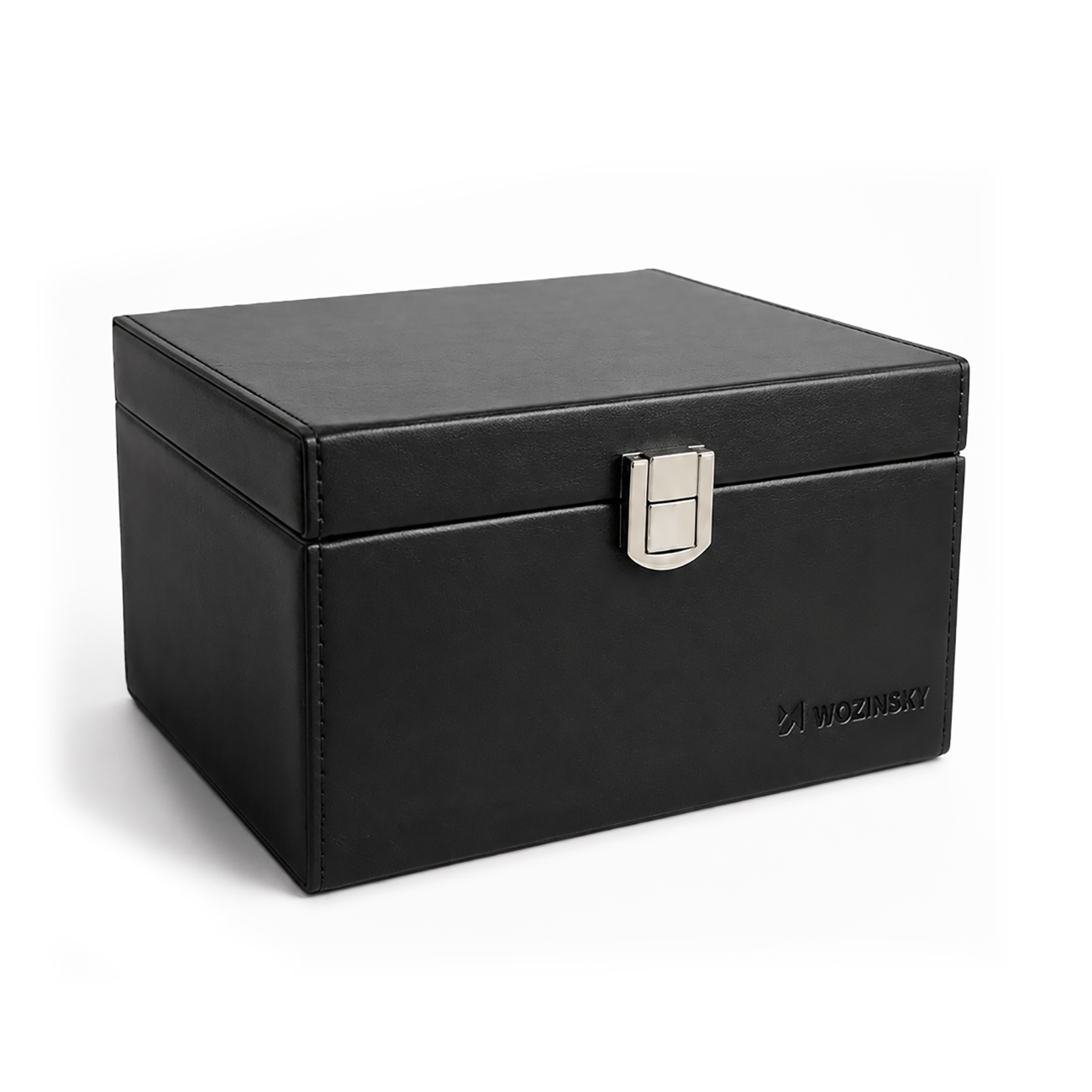 Wozinsky WPB-R16 RFID-signaali blokeeriv lahtritega karp võtmeta süsteemi võtmetele, 16x12x9 cm, must