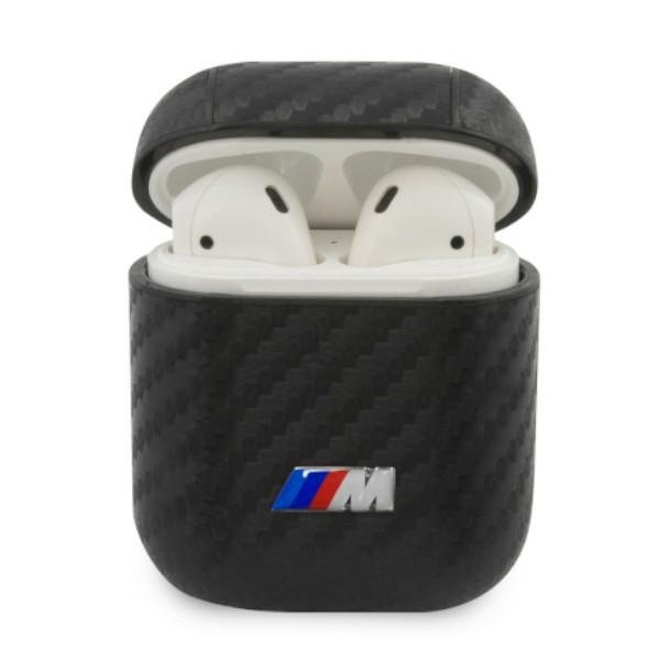 BMW PU Carbon M Collection ümbris AirPods 1/2 jaoks, must