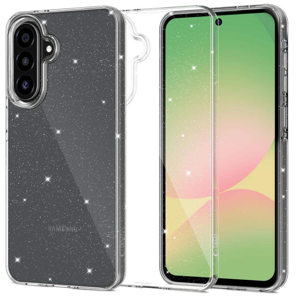 Tech-Protect FlexAir ümbris Samsung Galaxy A27 5G jaoks, läbipaistev sädelusega