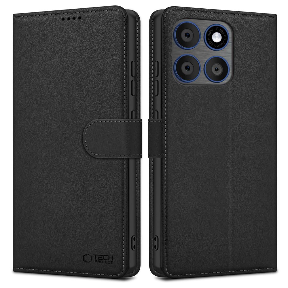 Tech-Protect Wallet ümbris Motorola Edge 70 5G jaoks, must