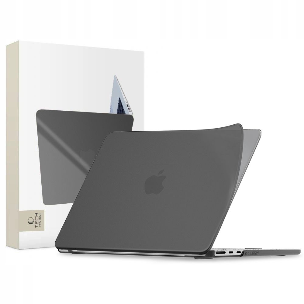 Tech-Protect Softshell ümbris MacBook Air 15 2023 / 2024 / 2025 / 2026 jaoks, matt must