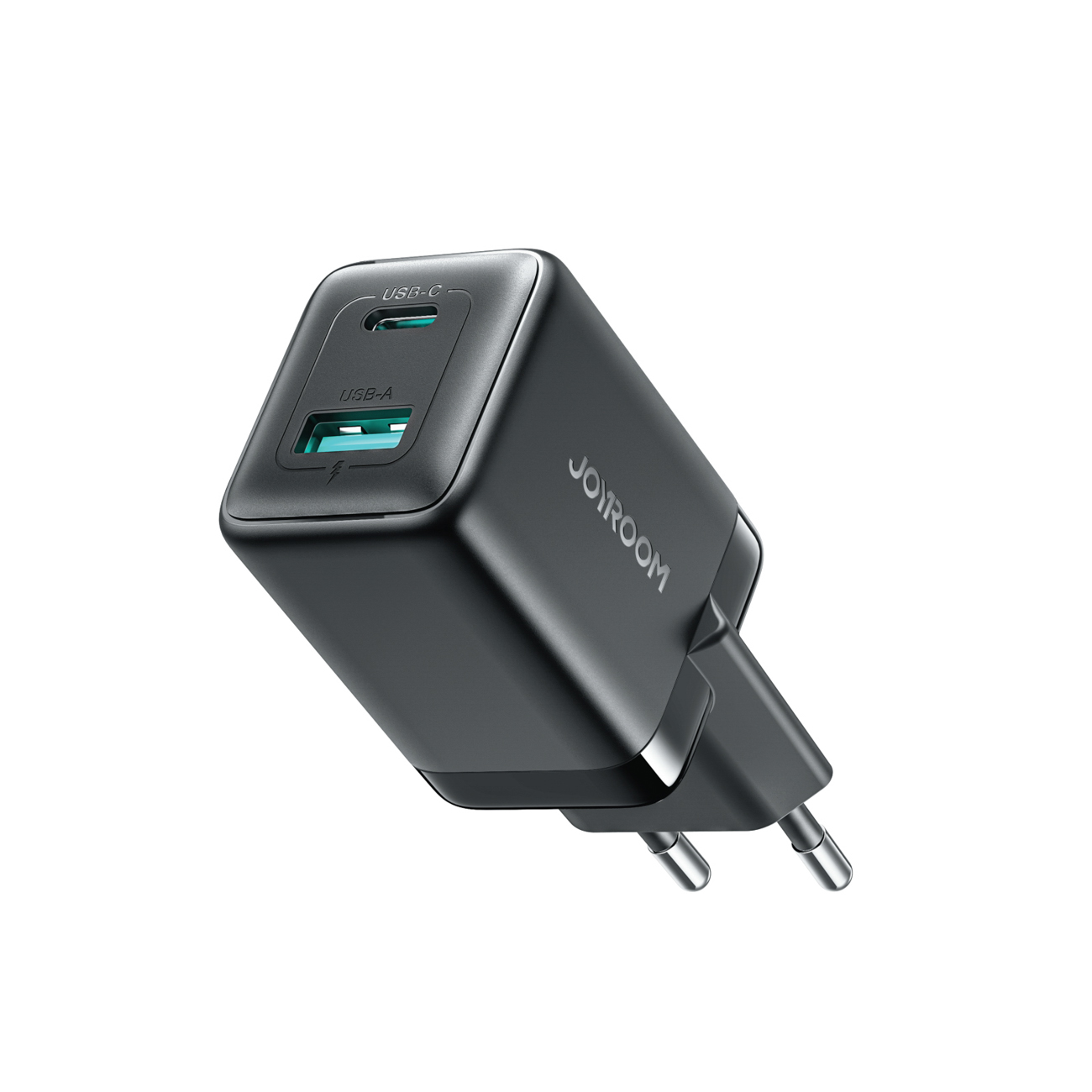 Joyroom JR-TG8 GaN 45W USB-C + USB-A seinalaadija – värv: must