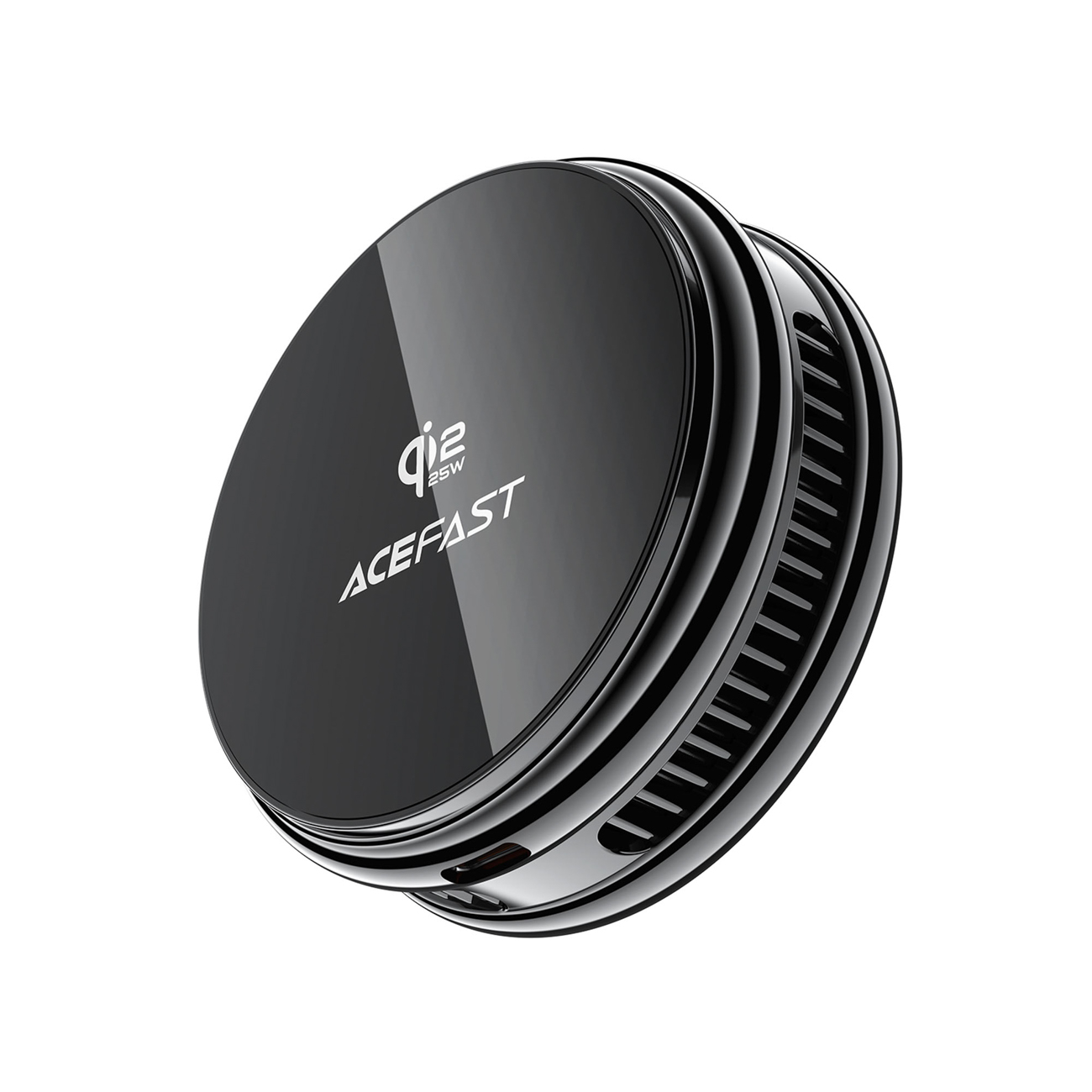 Acefast E47 Qi2 25 W magnetiline juhtmevaba laadija jahutusega, must