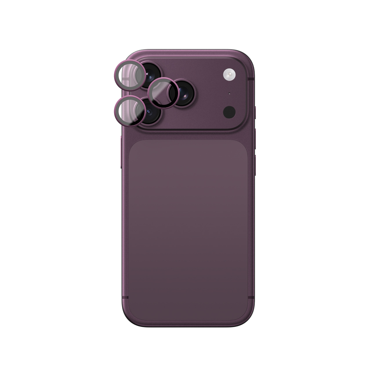 AmazingThing Titan Vision Lens safiirklaasist kaamera objektiivide kaitse mudelile iPhone 18 Pro / 18 Pro Max – värv: lilla