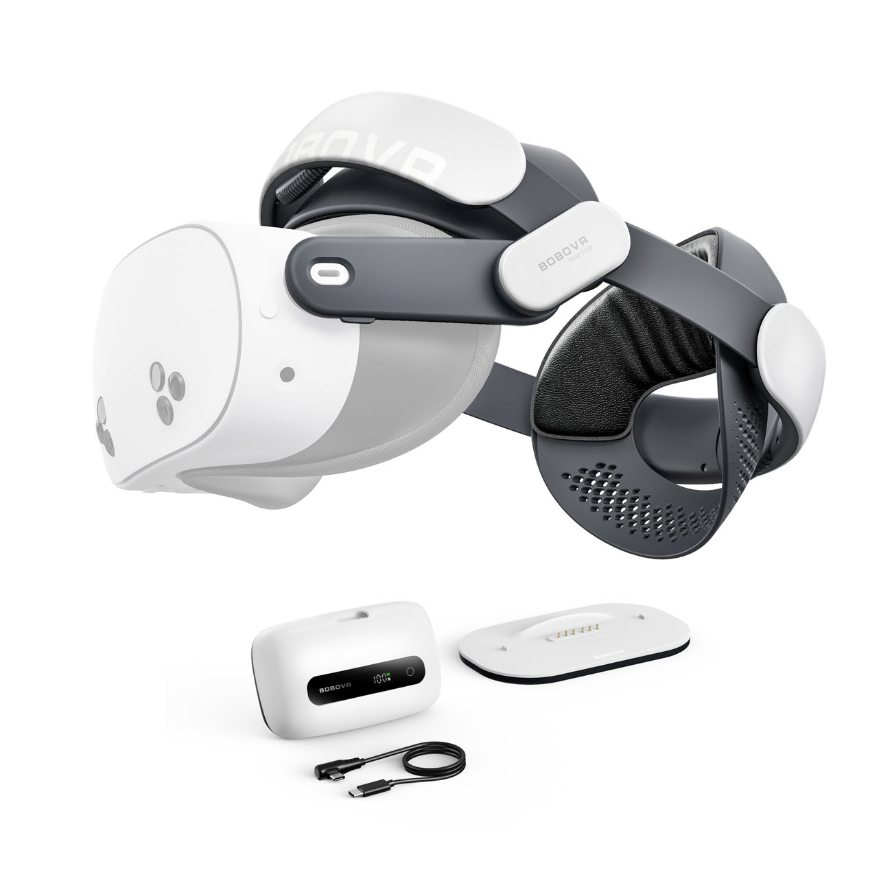 BoboVR M3 Pro+ akuga pearihm mudelitele Quest 3 ja 3S
