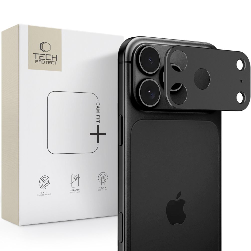 Tech-Protect Camalloy Fit+ kaamerakate mudelile iPhone 18 Pro, must