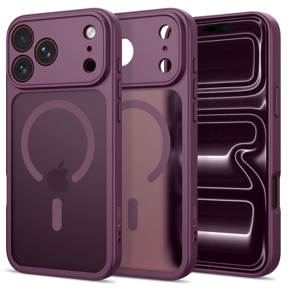 Tech-Protect BasicMag MagSafe ümbris iPhone 17 Pro Max / 18 Pro Max jaoks, matt bordoopunane