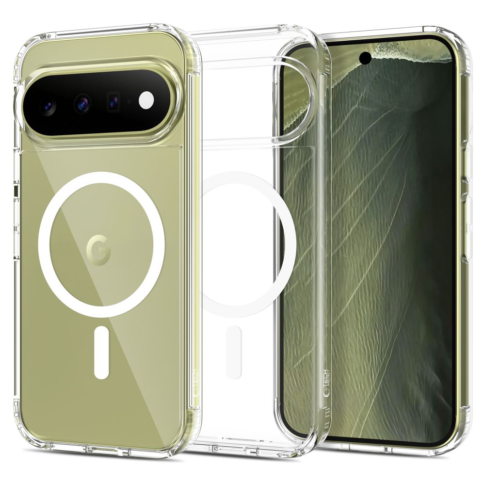 Tech-Protect FlexAir Hybrid MagSafe ümbris Google Pixel 9 Pro XL / 10 Pro XL / 11 Pro XL-le – läbipaistev