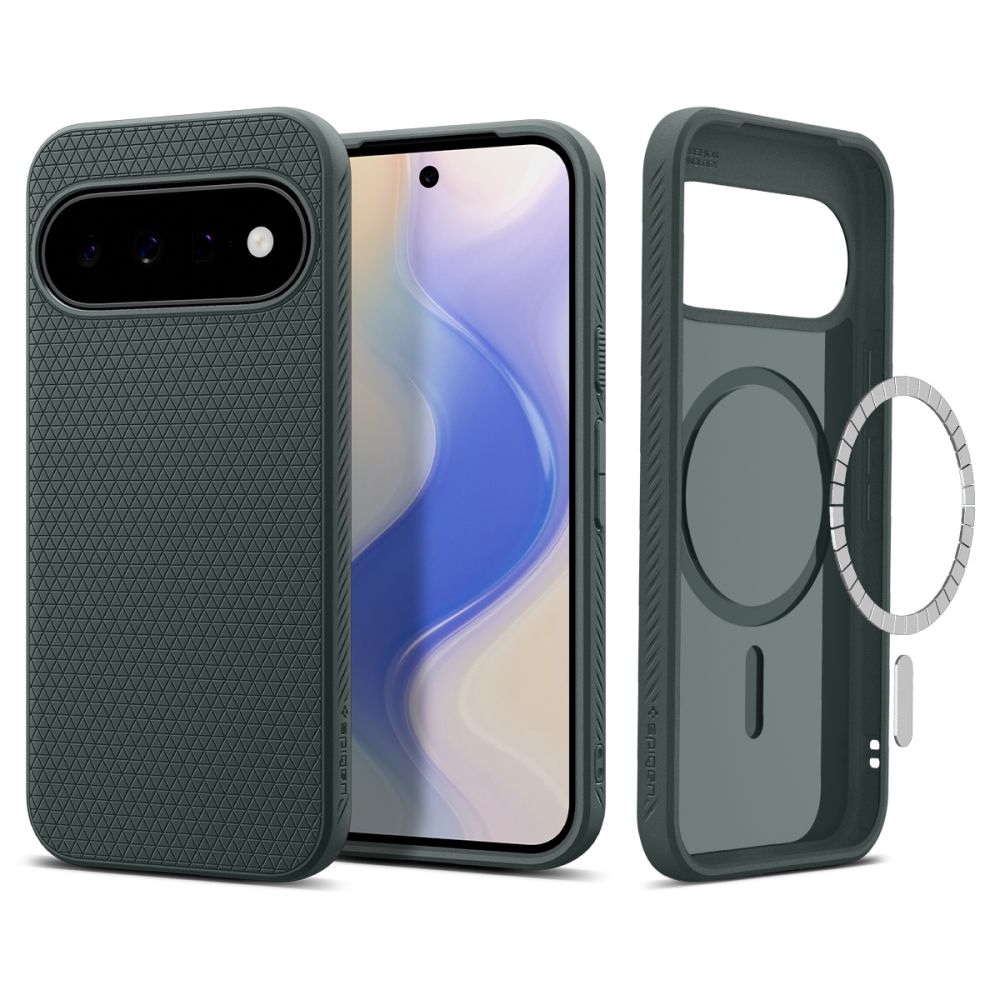 Spigen Liquid Air Mag MagSafe ümbris mudelile Google Pixel 11 – värv: tumeroheline