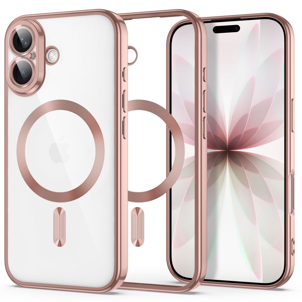 Tech-Protect MagFlex ümbris mudelile iPhone 17, läbipaistev roosa