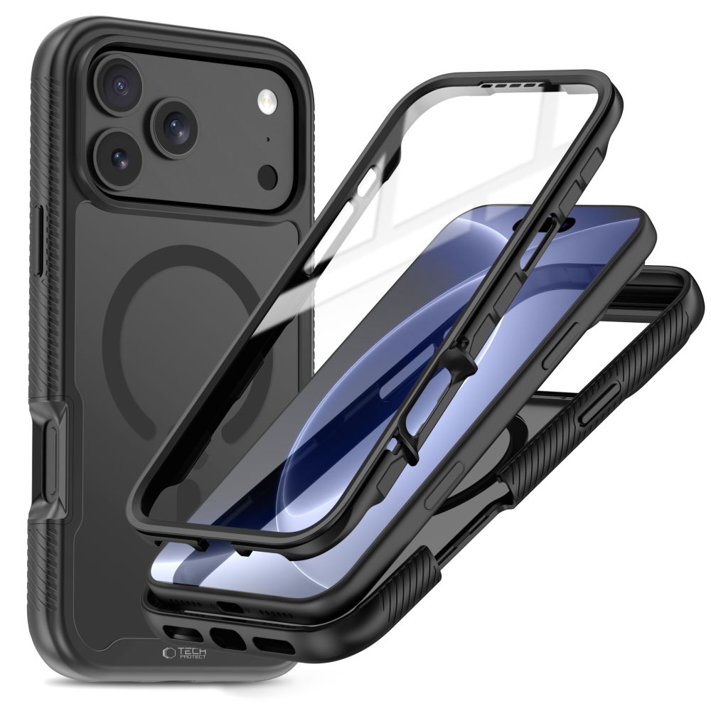 Tech-Protect Defense MagSafe ümbris mudelile iPhone 17 Pro Max / 18 Pro Max – mattmust