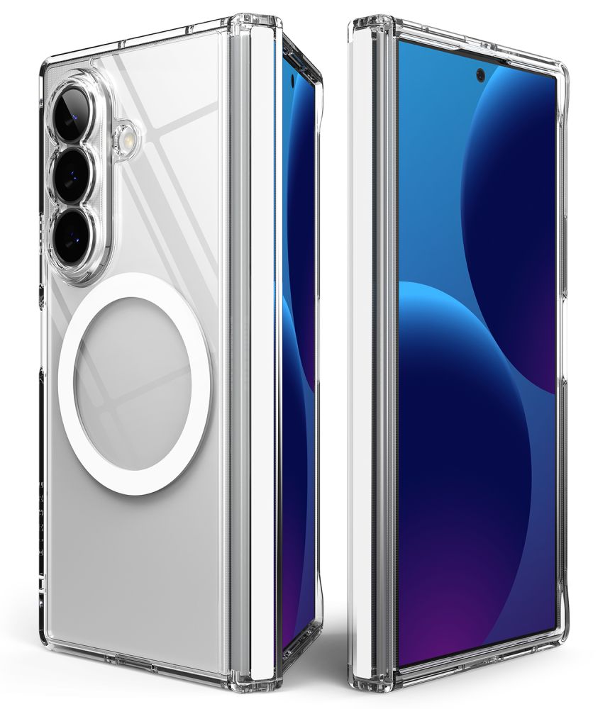 Ringke Fusion Flap Magnetic MagSafe ümbris mudelile Samsung Galaxy Z Fold 8 Ultra – läbipaistev