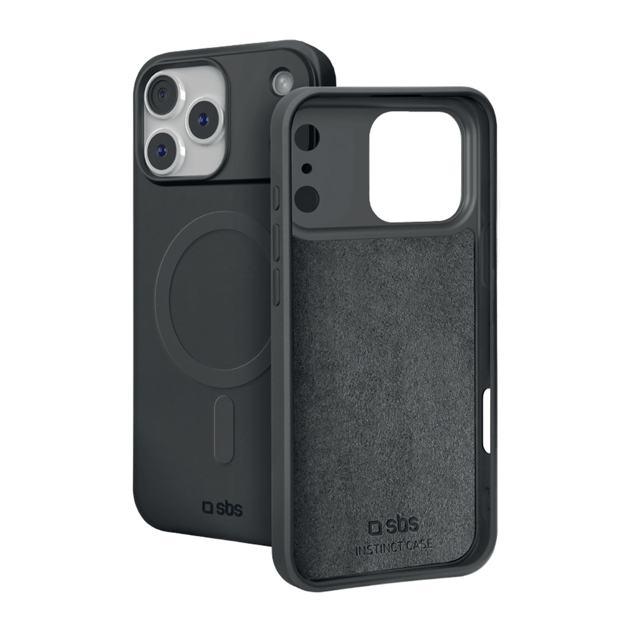 SBS Instinct Mag ümbris mudelile iPhone 18 Pro / 17 Pro, ühildub MagSafe'iga – must