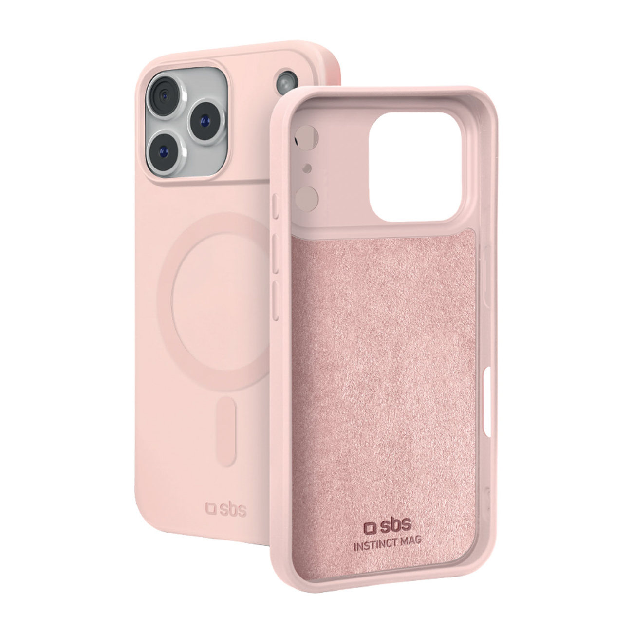 SBS Instinct Mag ümbris iPhone 18 Pro / 17 Pro jaoks, MagSafe'iga ühilduv, roosa