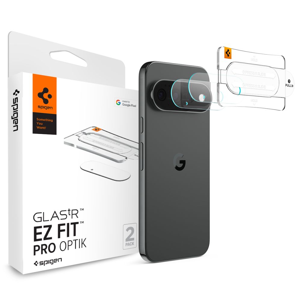 Spigen Optik Pro HD 2 karastatud klaasist kaamera objektiivikaitse komplekt mudelile Google Pixel 11 Pro XL