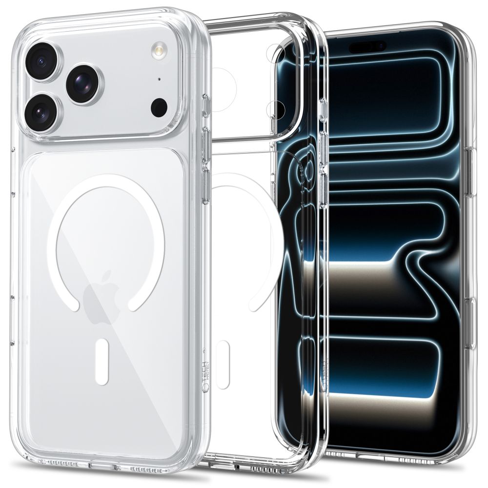 Tech-Protect Flexair Hybrid CC MagSafe ümbris mudelile iPhone 17 Pro Max / 18 Pro Max – läbipaistev
