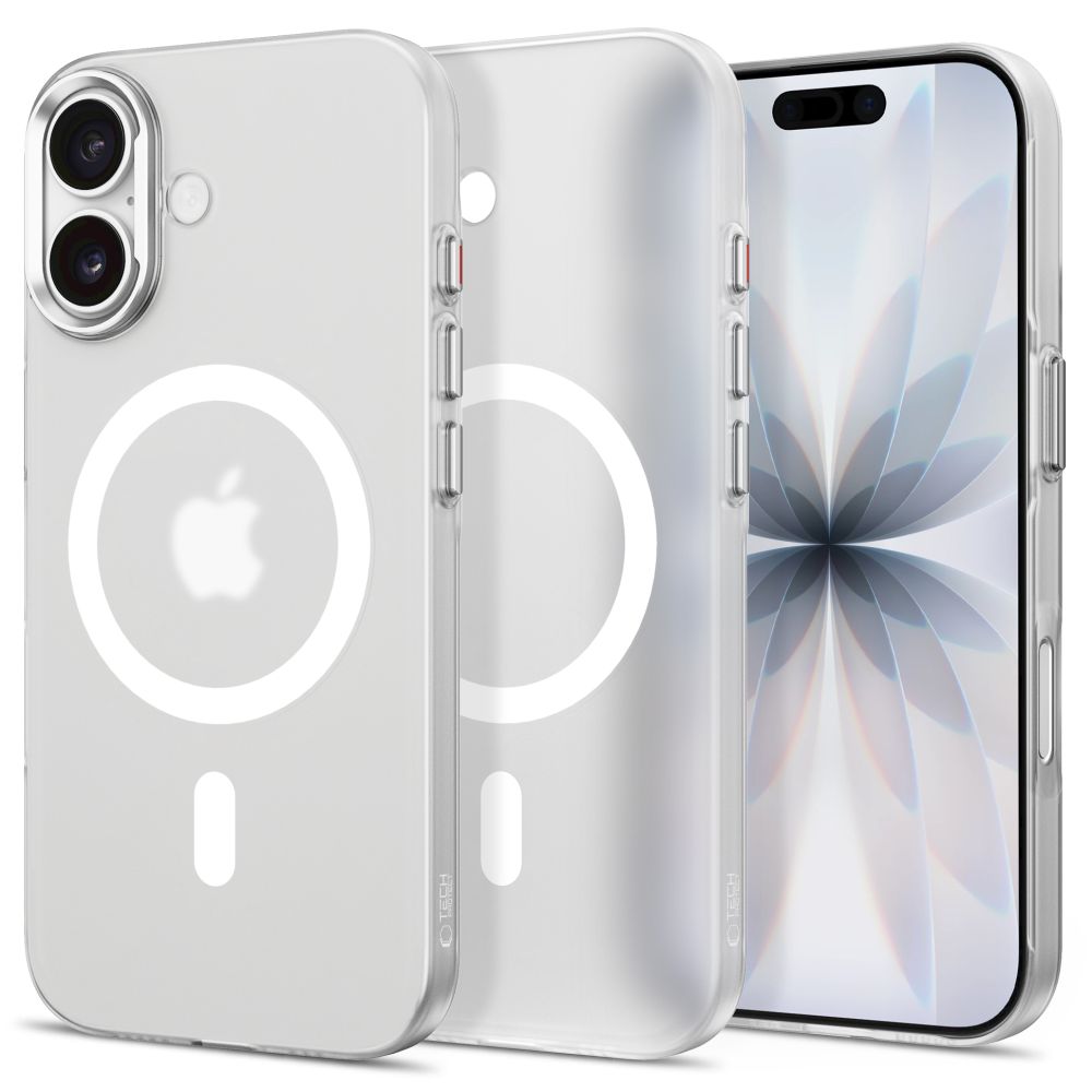 Tech-Protect MagZero MagSafe-ümbris iPhone 17 jaoks, mattvalge
