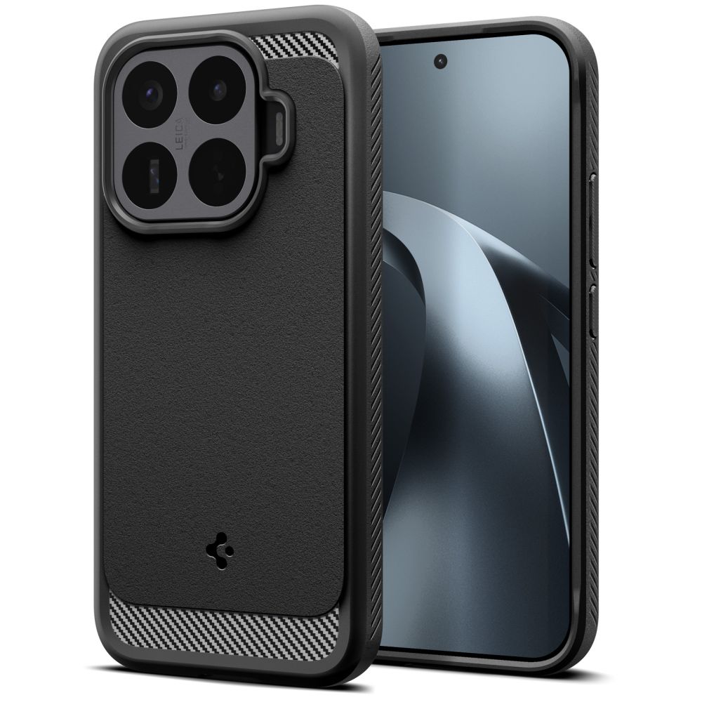 Spigen Rugged Armor ümbris Xiaomi 17T Pro jaoks, mattmust