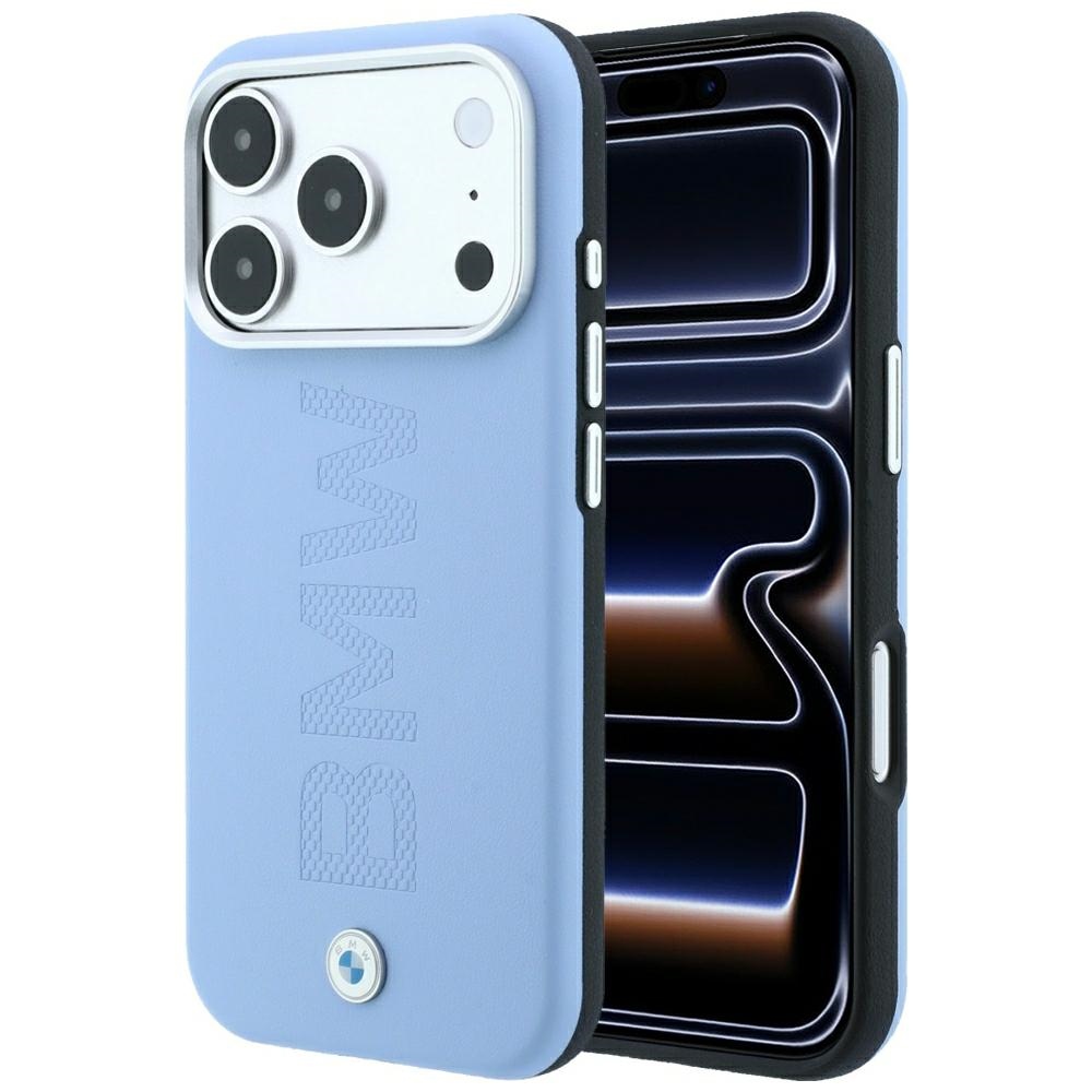 BMW Sign Centered Deboss MagSafe ümbris mudelile iPhone 17 Pro / 18 Pro – sinine