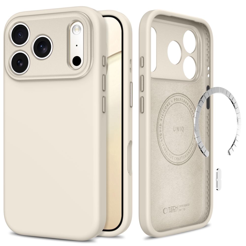 Tech-Protect Uniq MagSafe CC ümbris mudelitele iPhone 18 Pro / 17 Pro, beež