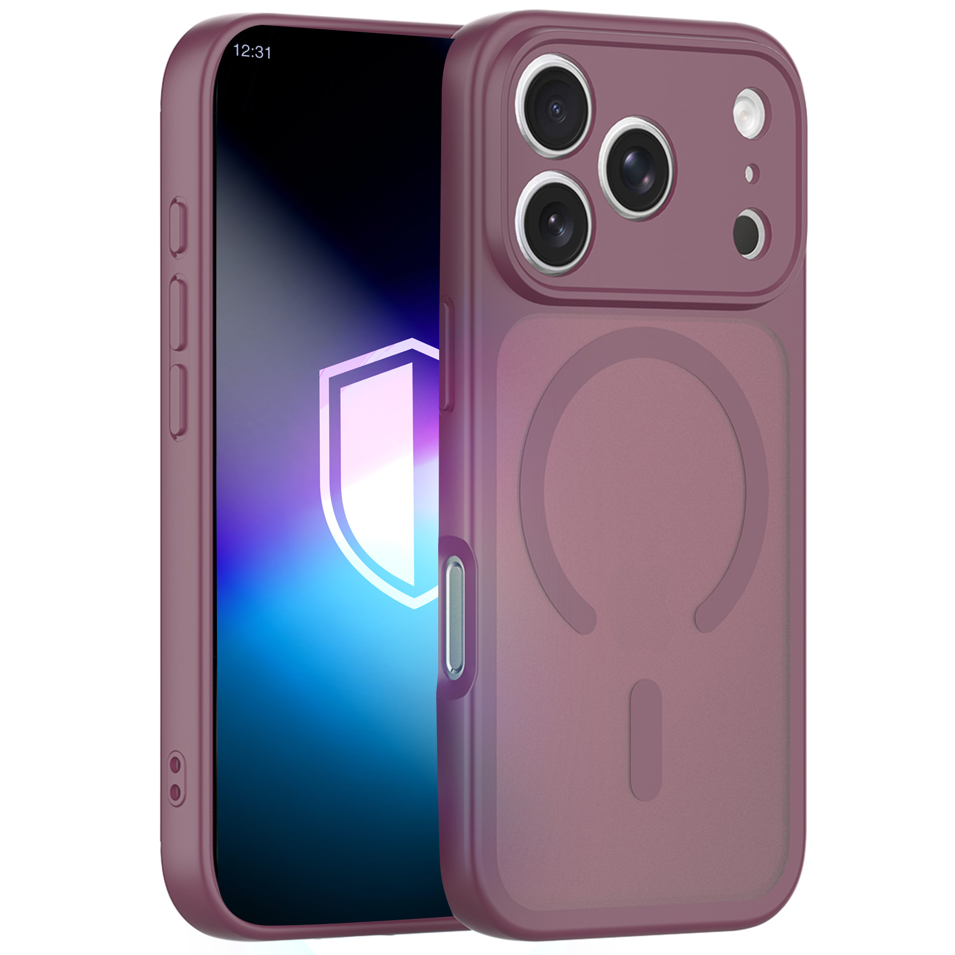 Bordoopunane 3mk Misty MagCase Deep Cherry ümbris iPhone 17 Pro / 18 Pro jaoks